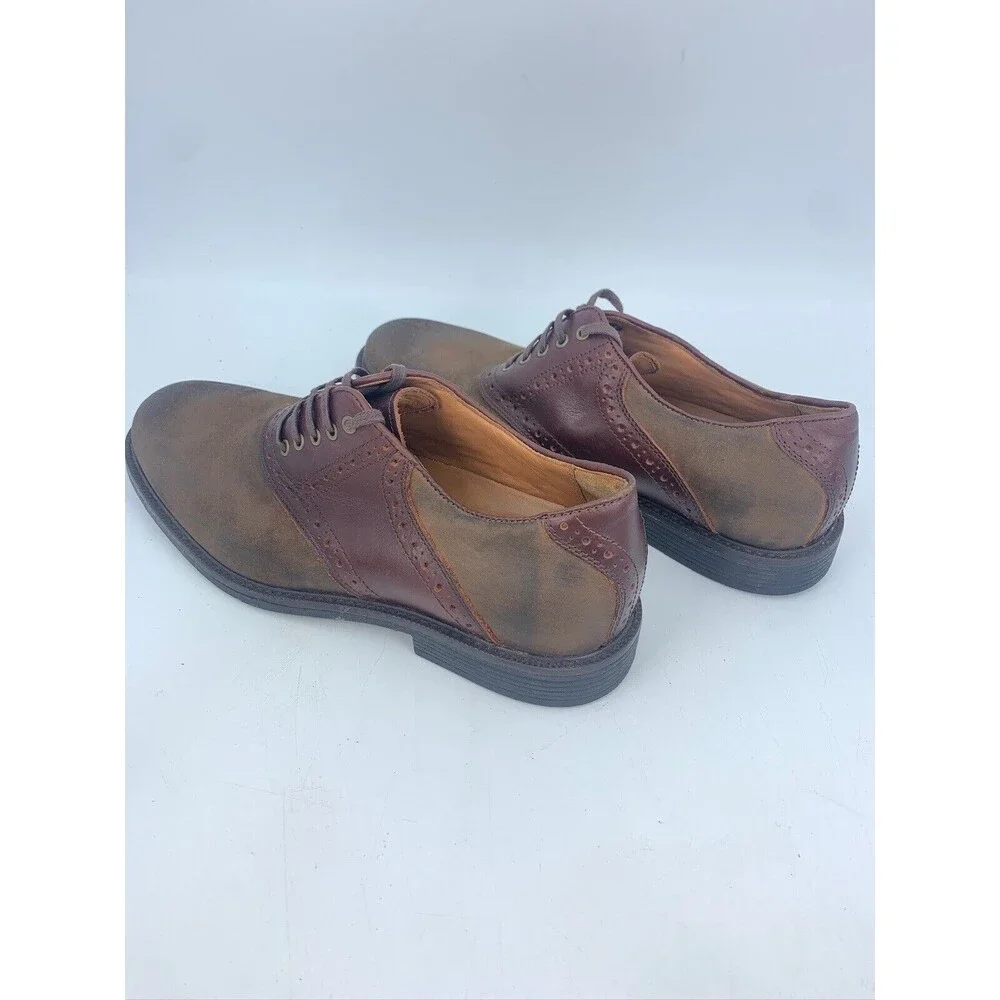 Johnston Murphy Mens 8 Oxfords Shoes XC4 Waterproof System Sheepskin Dual‎ Width